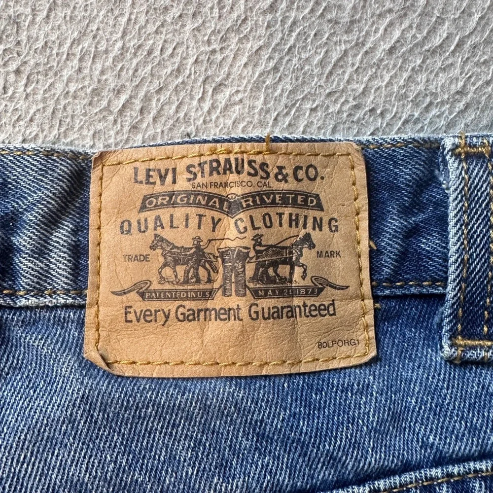 Vintage Levi's 506 Shorts Mens 38 Blue Orange Tab Denim Cut‎ Off Jorts 90s Y2K